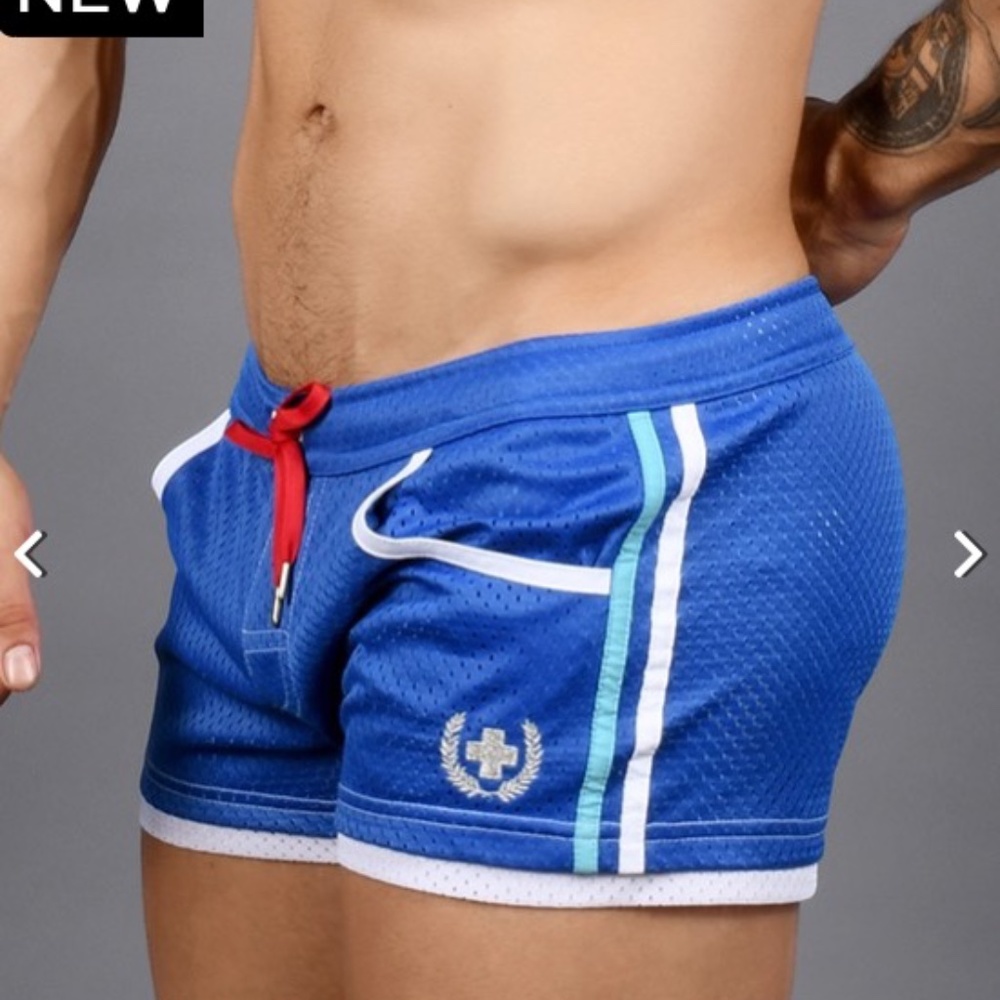 Andrew Christian Sports Mesh Laurel Swim Trunk XL